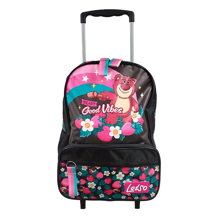 Mochila Escolar Wabro 2026 Lotso Futillas con Carro 16" Art.90012